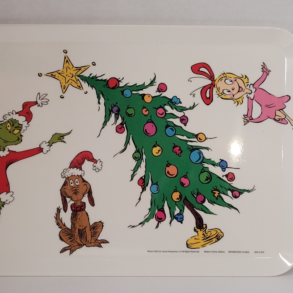 Grinch Plastic Tray - Picture 1 of 3